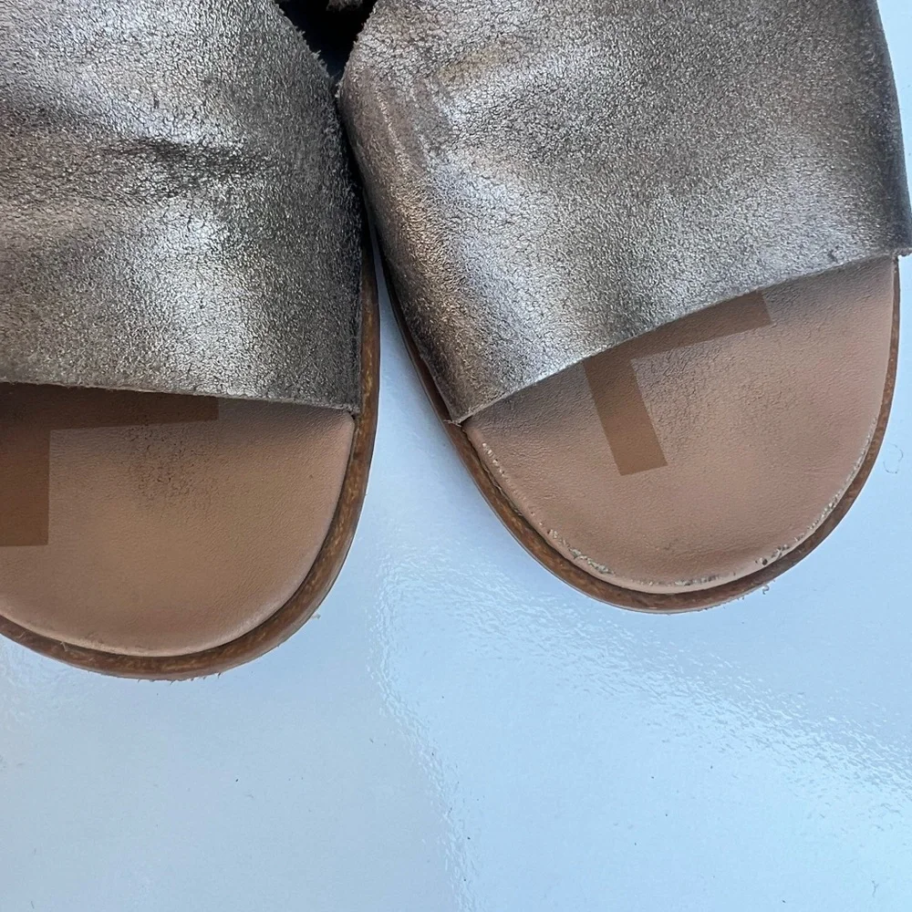 Sorel Women's Sandals in Silver and Tan